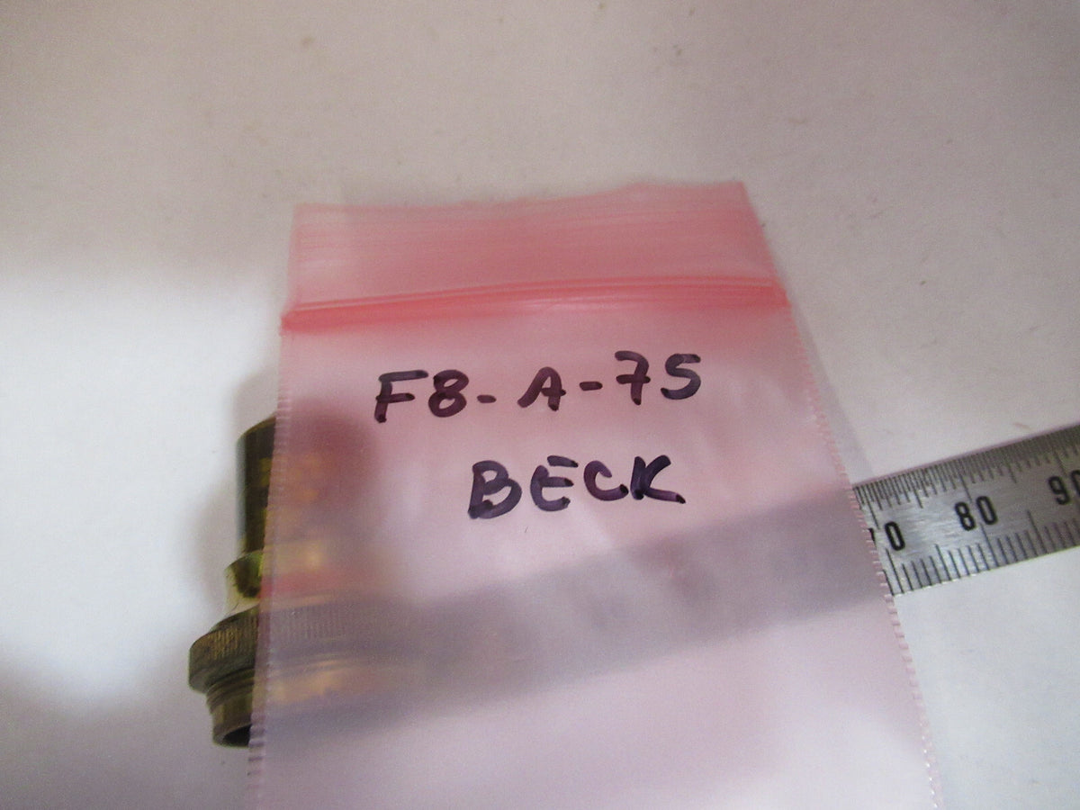 Antique Brass Rj Beck 1 in Lens Objective Microscope