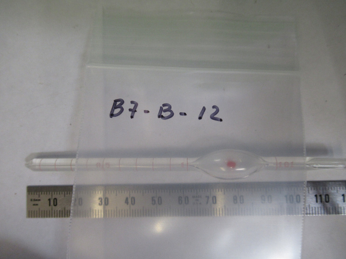 PIPETTE 1 ML HEMATOCYTO BLOOD TEST MICROSCOPE PART AS PICTURED B7-B-12