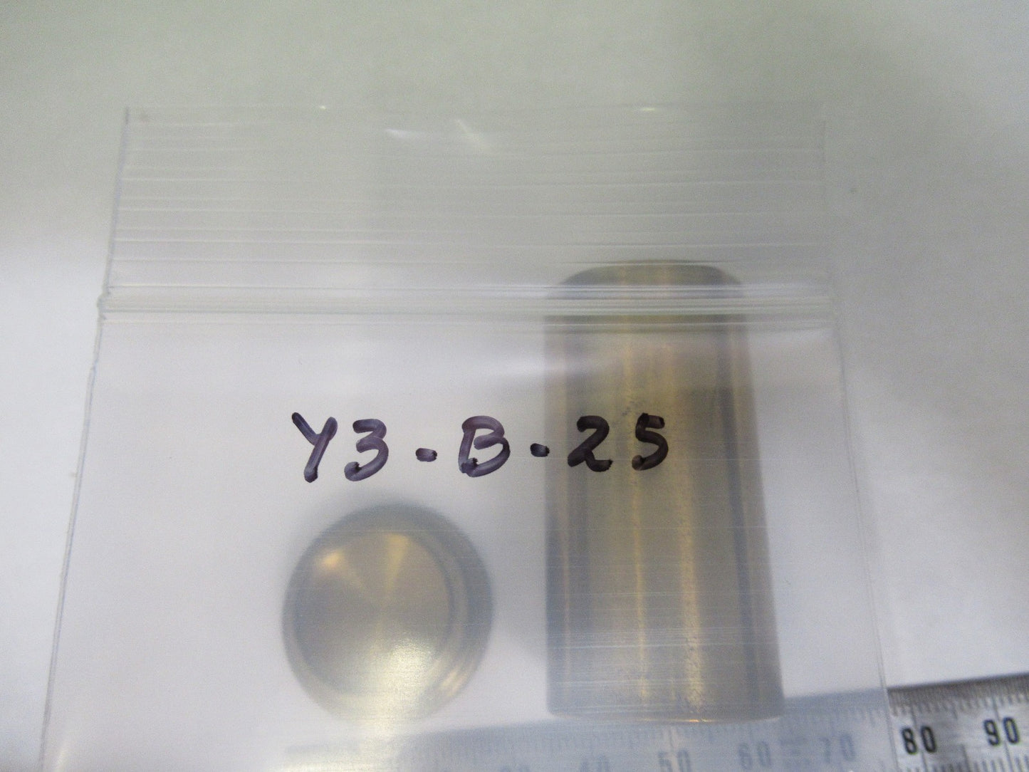 ANTIQUE BRASS EMPTY UK OBJECTIVE CANISTER MICROSCOPE PART Y3-B-25