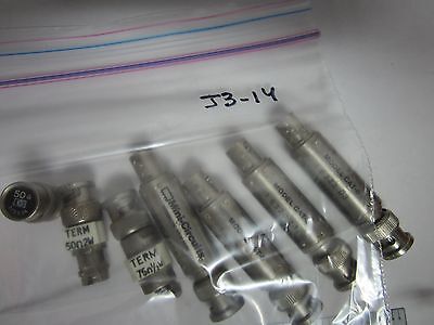 LOT 7 EA TERMINATIONS + MINI CIRCUITS CAT-6 ATTENUATORS AS IS BIN#J3-14