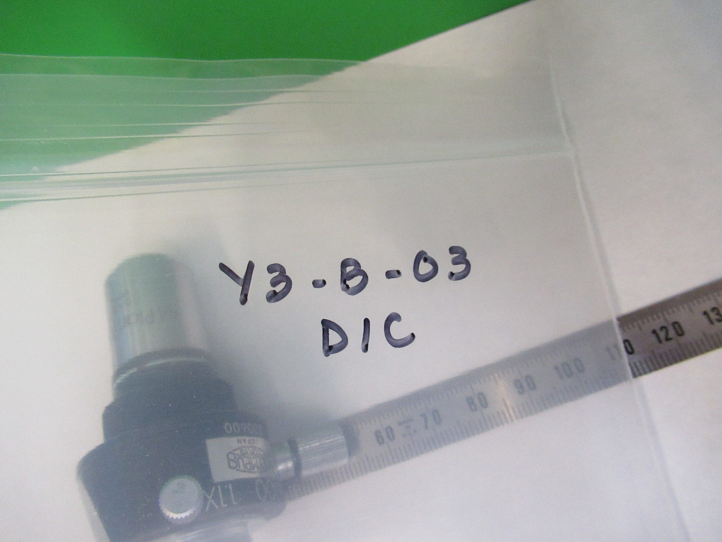 OLYMPUS JAPAN DIC M100 N NOMARSKI OBJECTIVE MICROSCOPE PART AS PICTURED Y3-B-03