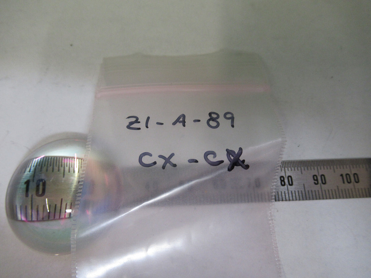 OPTICAL bi convex coated lens MIL SPEC laser OPTICS AS PICTURED Z1-A-89