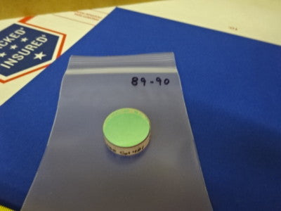 OPTICAL FLAT DICHROIC MIRROR COATED 481nm LASER OPTICS AS IS #89-90