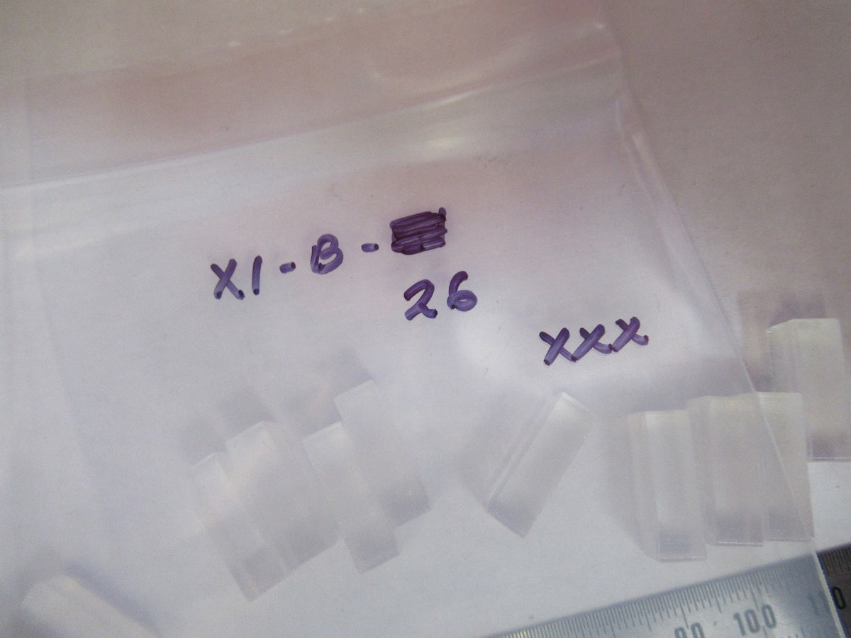 Lot 10 Ea Optical Glass Preforms Rectangular Optics Mil Spec