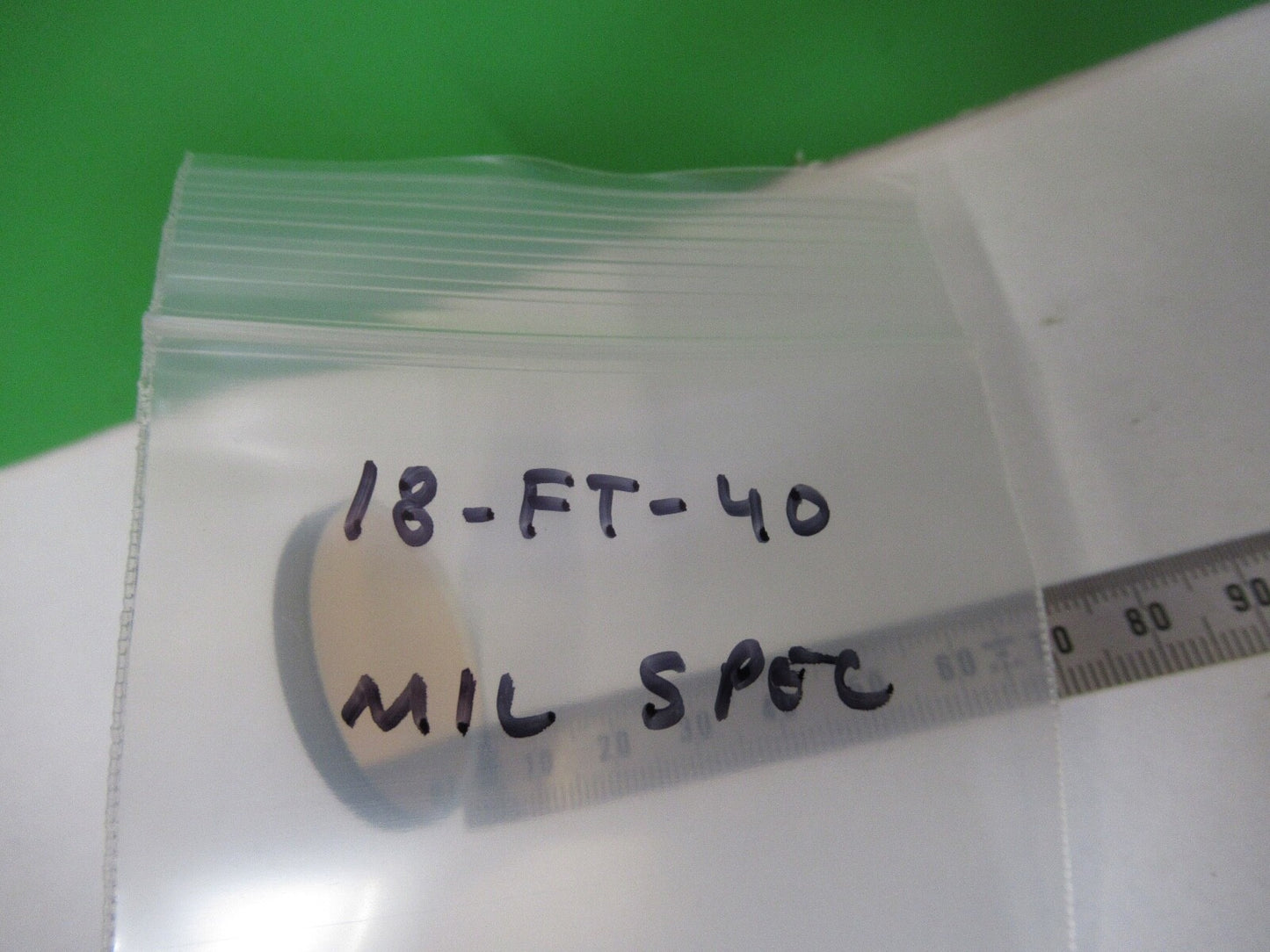 VERY RARE FILTER COATED OPTICAL MIL SPEC LASER OPTICS AS PICTURED 18-FT-40