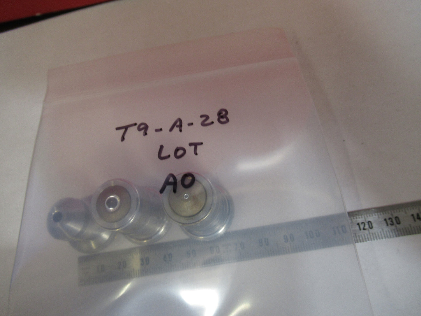 LOT AO AMERICAN OBJECTIVE 97X 10X 43X 3 ea OPTICS MICROSCOPE PART T9-A-28