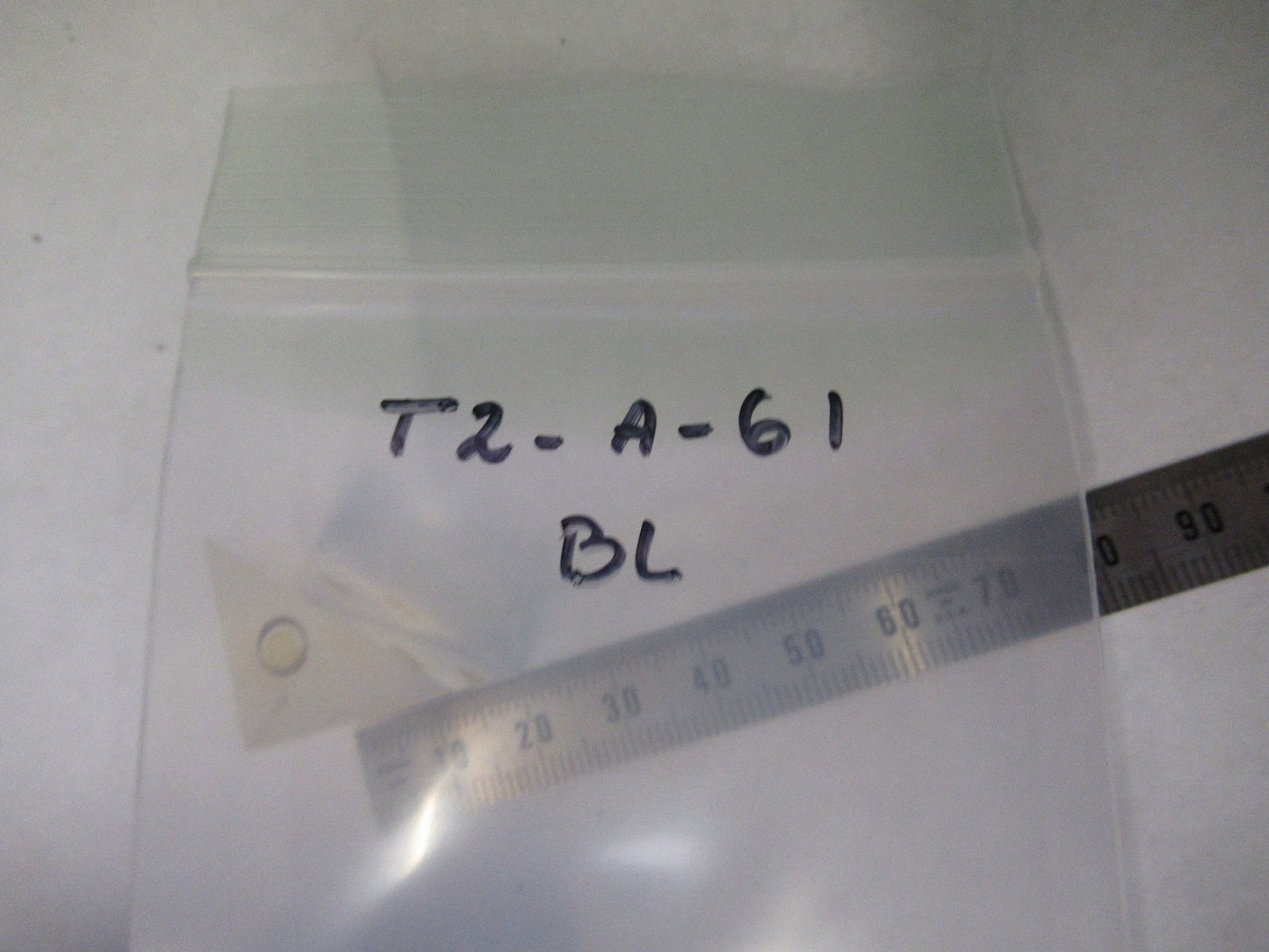 BAUSCH LOMB GLASS PRISM OPTICS MICROSCOPE PART AS PICTURED T2-A-61