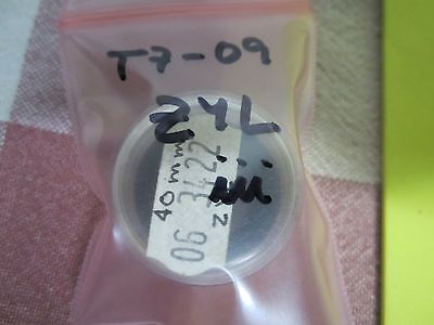 OPTICAL F 40 mm ZYL LENS MICROSCOPE LASER OPTICS BIN#T7-09
