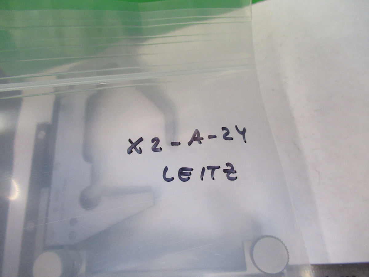LEITZ WETZLAR GERMANY XY STAGE CLIPS MICROSCOPE PART AS PICTURED X2-A-24