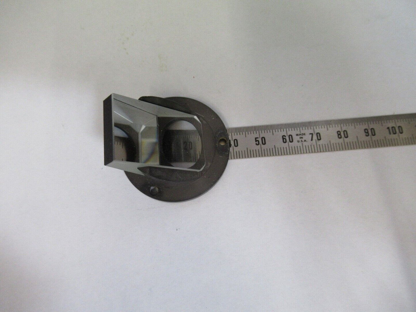 glass mounted prism OPTICS MICROSCOPE PART AS PIC z7-b-06