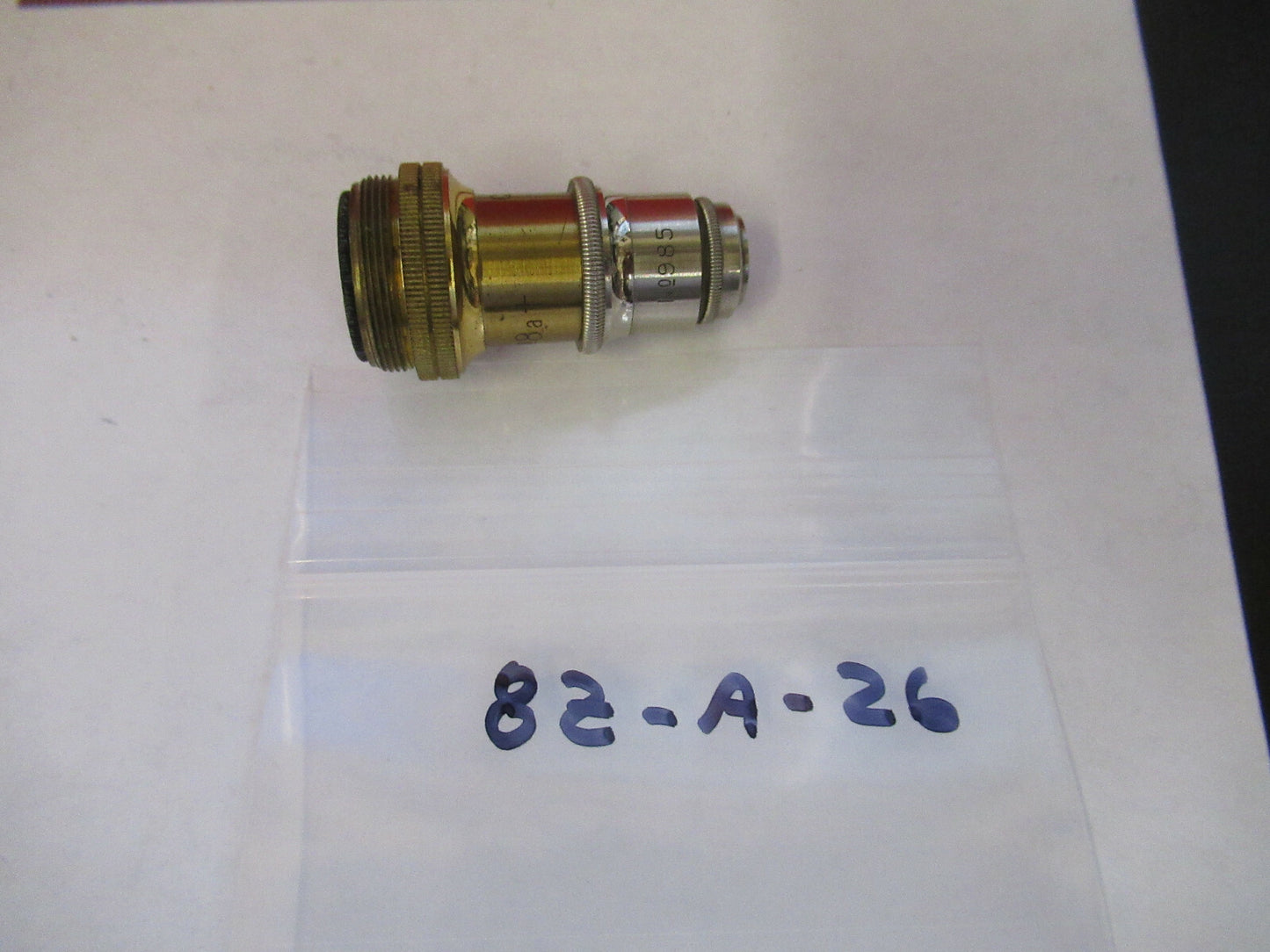 Antique Brass Charles Reichert Wien Austria Objective 8a Microscope Part