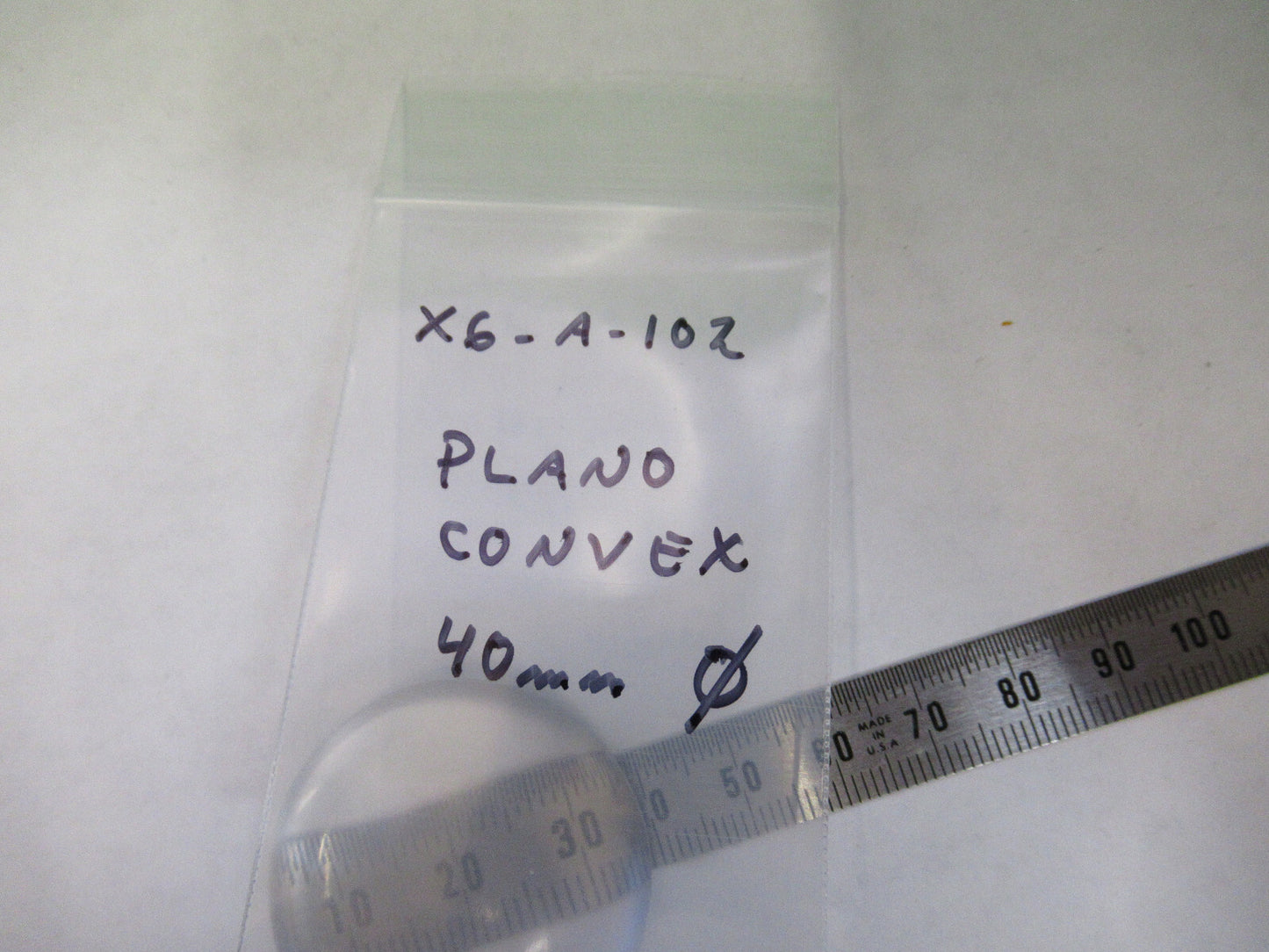 Bausch & Lomb PlanO Convex 40mm Glass Lens Microscope Part