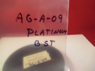 BST COATED + PLATINUM SAPPHIRE SINGLE CRYSTAL WAFER BARIUM STRONTIUM &AG-A-09