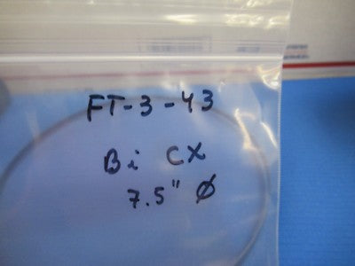 Huge Optical Glass Lens 7.5" Diameter 6" Fl Mil Spec Optics Bi Convex