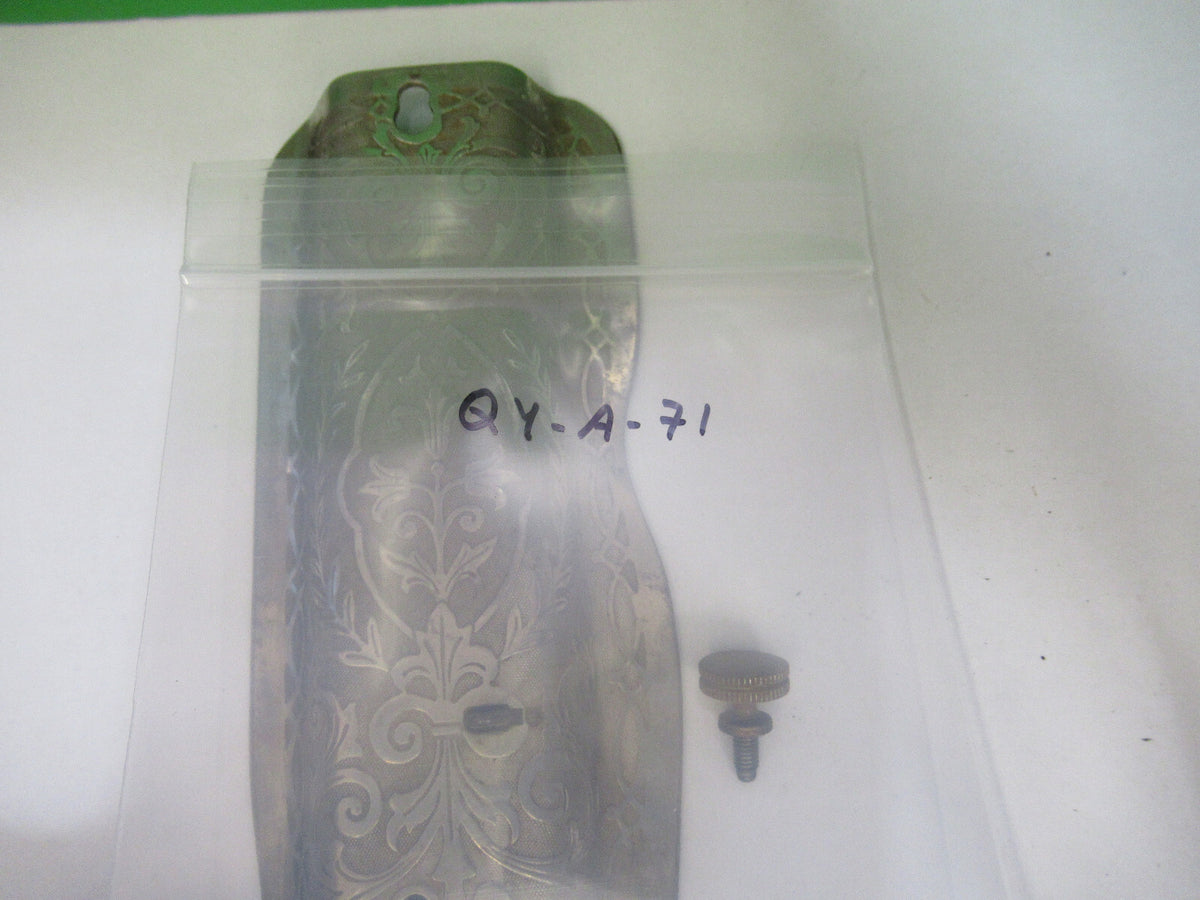Front Engraved Panel Singer Sewing Machine Antique