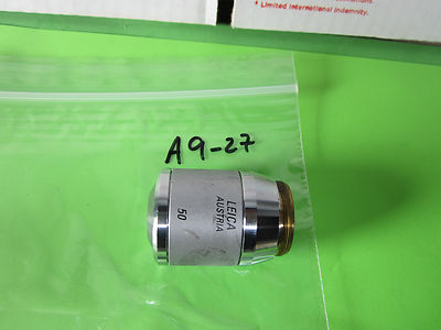 LEICA MICROSCOPE OBJECTIVE NOMARSKI 50X FLUOR INFINITY DIC IK EPI OPTICS B#A9-27
