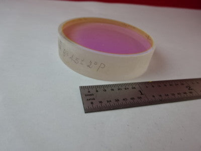 OPTICAL COATED FILTER MIRROR FLAT OPTICS AS IS #89-78