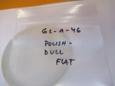 Optical Flat Frosted Glass Polish Dull Sides Laser Optics AS Pic
