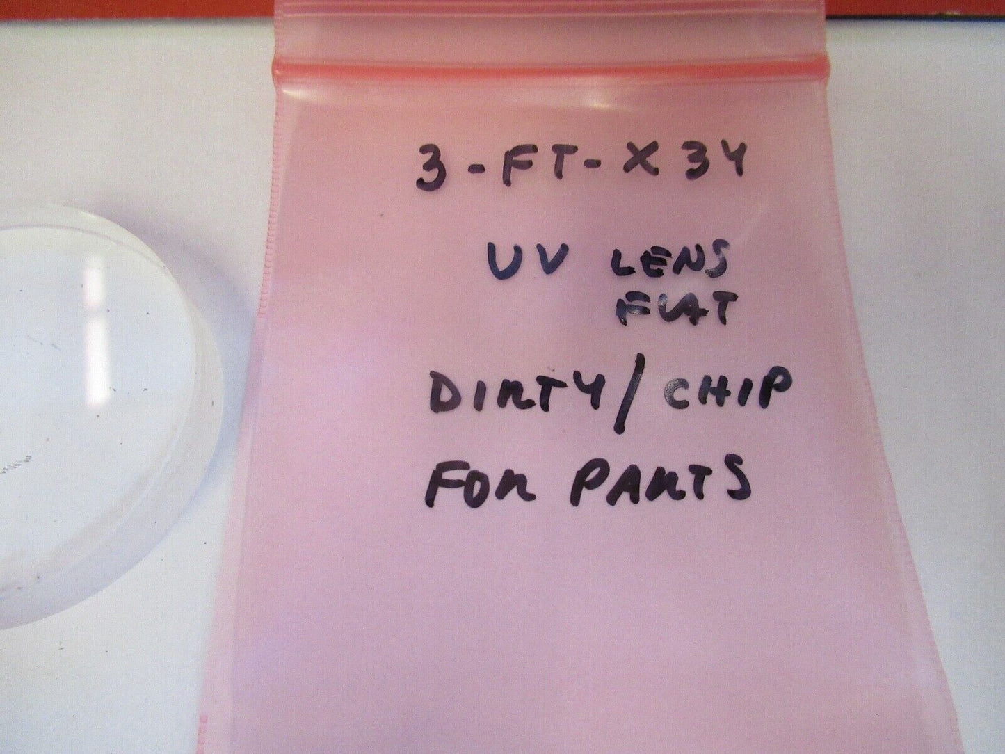 Für Teile OPTISCHE UV-LINSE FLACHE OPTIK WIE ABGEBILDET &3-FT-X34