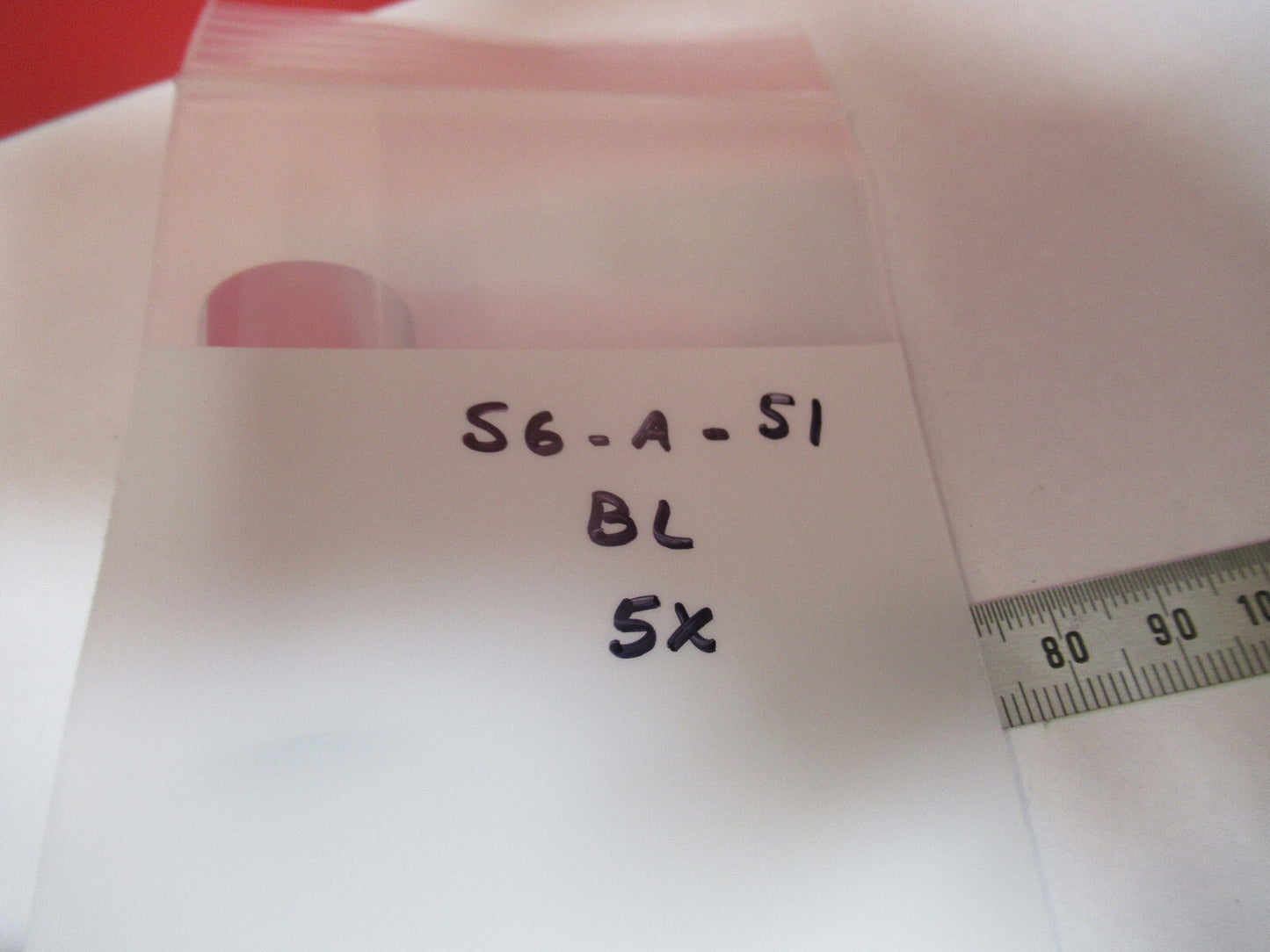 BAUSCH LOMB 5X EYEPIECE OCULAR ANTIQUE MICROSCOPE PART AS PICTURED S6-A-51