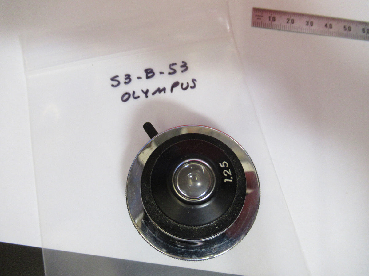 OLYMPUS JAPAN CONDENSER IRIS OPTICS MICROSCOPE PART AS PICTURED S3-B-53