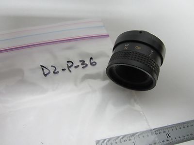 MICROSCOPE PART TV LENS FOR VIDEO CAMERA OPTICS BIN#D2-P-36
