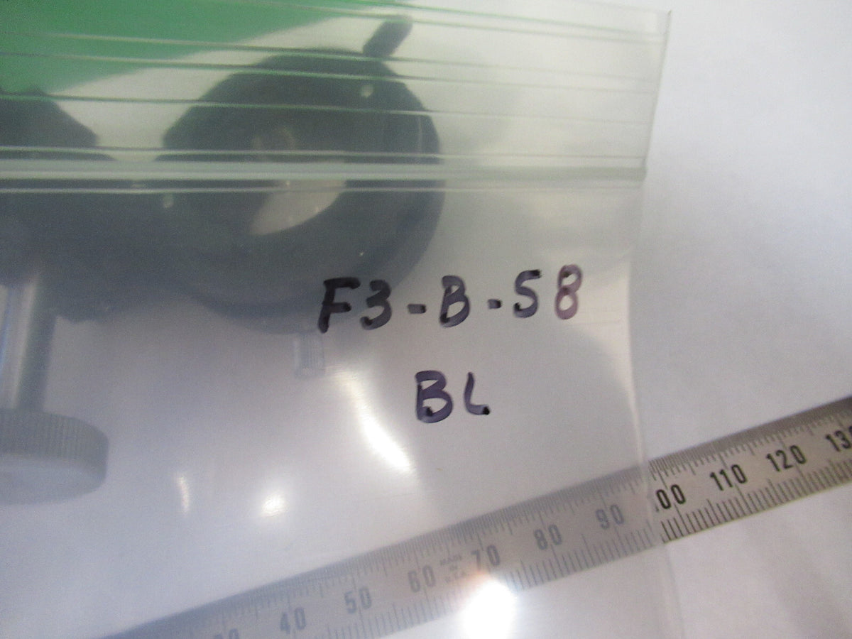 BAUSCH LOMB CONDENSER + IRIS ANTIQUE MICROSCOPE PART OPTICS AS PICTURED F3-B-58
