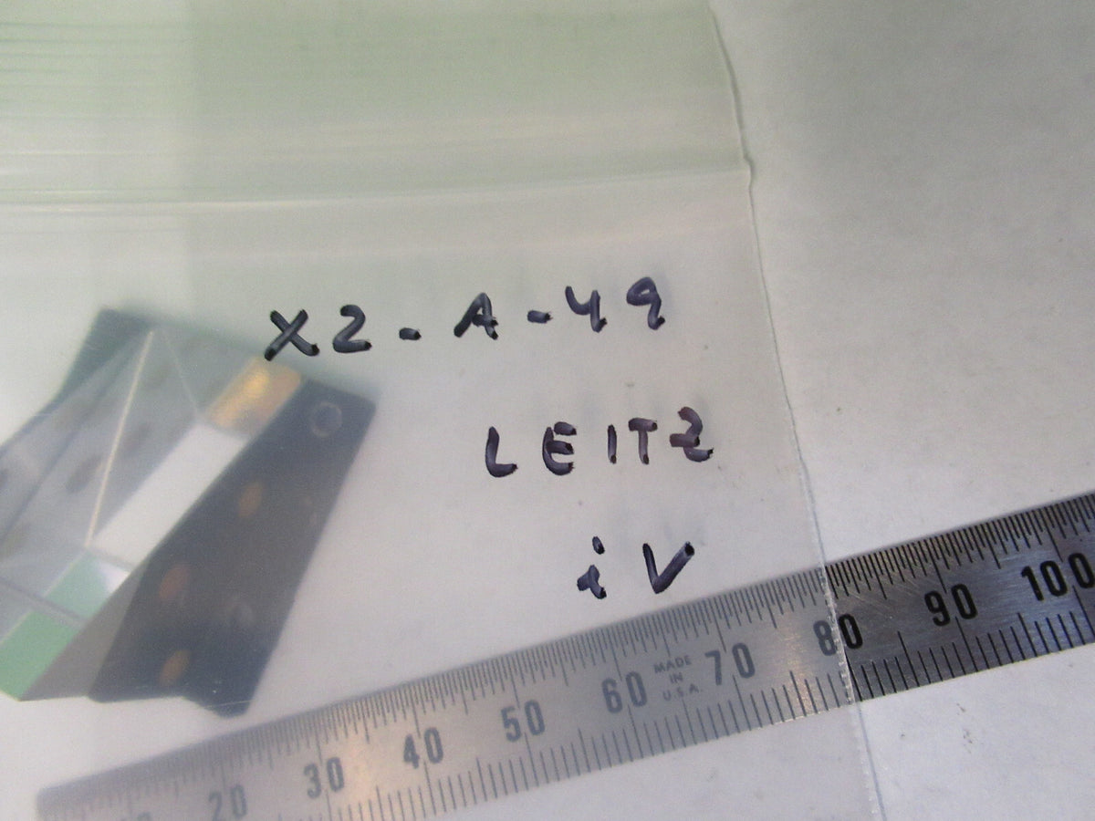 LEITZ WETZLAR GERMANY MOUNTED GLASS PRISM MICROSCOPE PART AS PICTURED X2-A-49