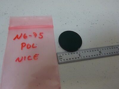 MICROSCOPE PART POLARIZER LENS FILTER NICE OPTICS AS IS BIN#N6-75