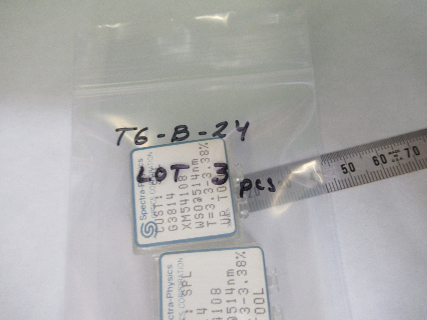 LOT OPTICAL SPECTRA PHYSICS 514nm LENS PHOTONICS OPTICS AS PICTURED T6-B-24