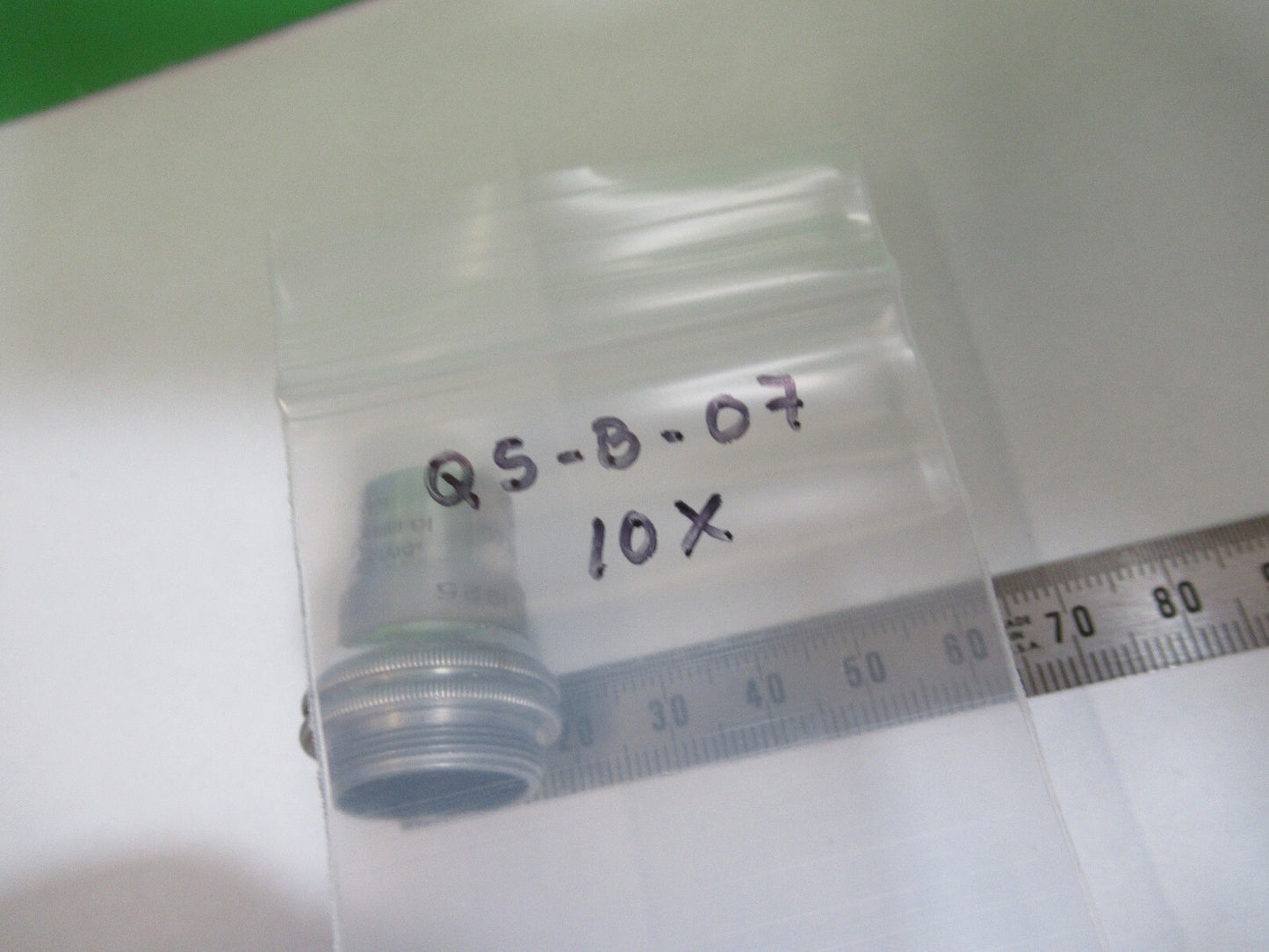 BAUSCH LOMB 10X OBJEKTIVE OPTIK LINSE MIKROSKOPTEIL wie abgebildet Q5-B-07