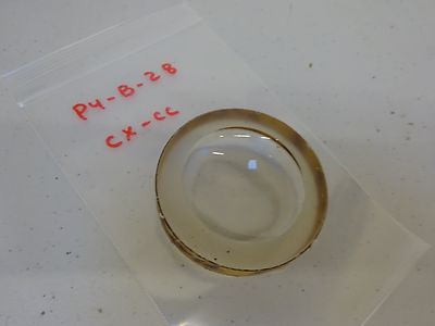 OPTISCHES DICKES CX-CC-OBJEKTIV KONVEX KONKAV LASEROPTIK MIT MIL-SPEZIFIKATION WIE IST BIN#P4-B-28