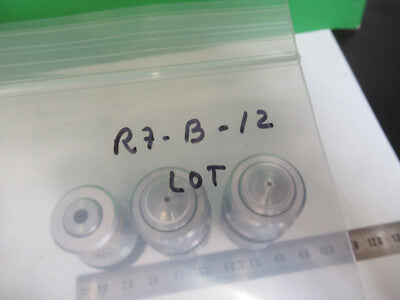 LOT 3 EA 10X 40X 100X /160 LENSES OBJECTIVE MICROSCOPE PART AS PICTURED &R7-B-12