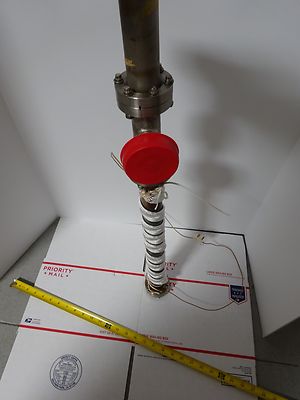 MDC HIGH VACUUM HEATER ASSEMBLY HEAVY STAINLESS STEEL AS IS BIN#TC-1