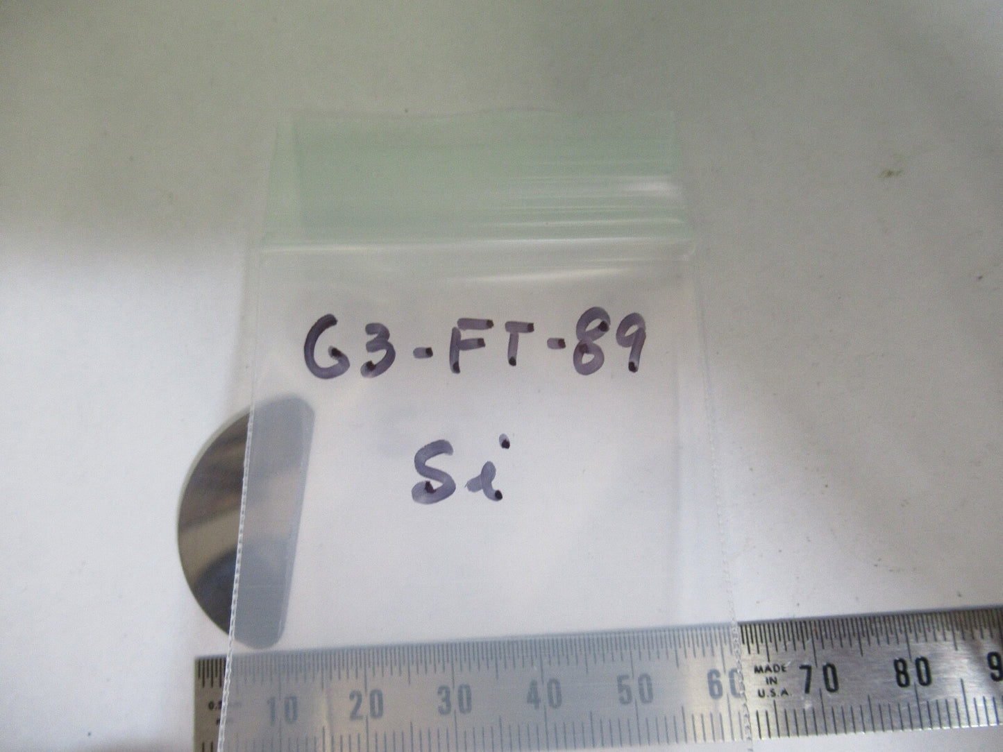SLAB SILICON ELEMENT SINGLE CRYSTAL THICK WAFER RARE AS PICTURED G3-FT-89