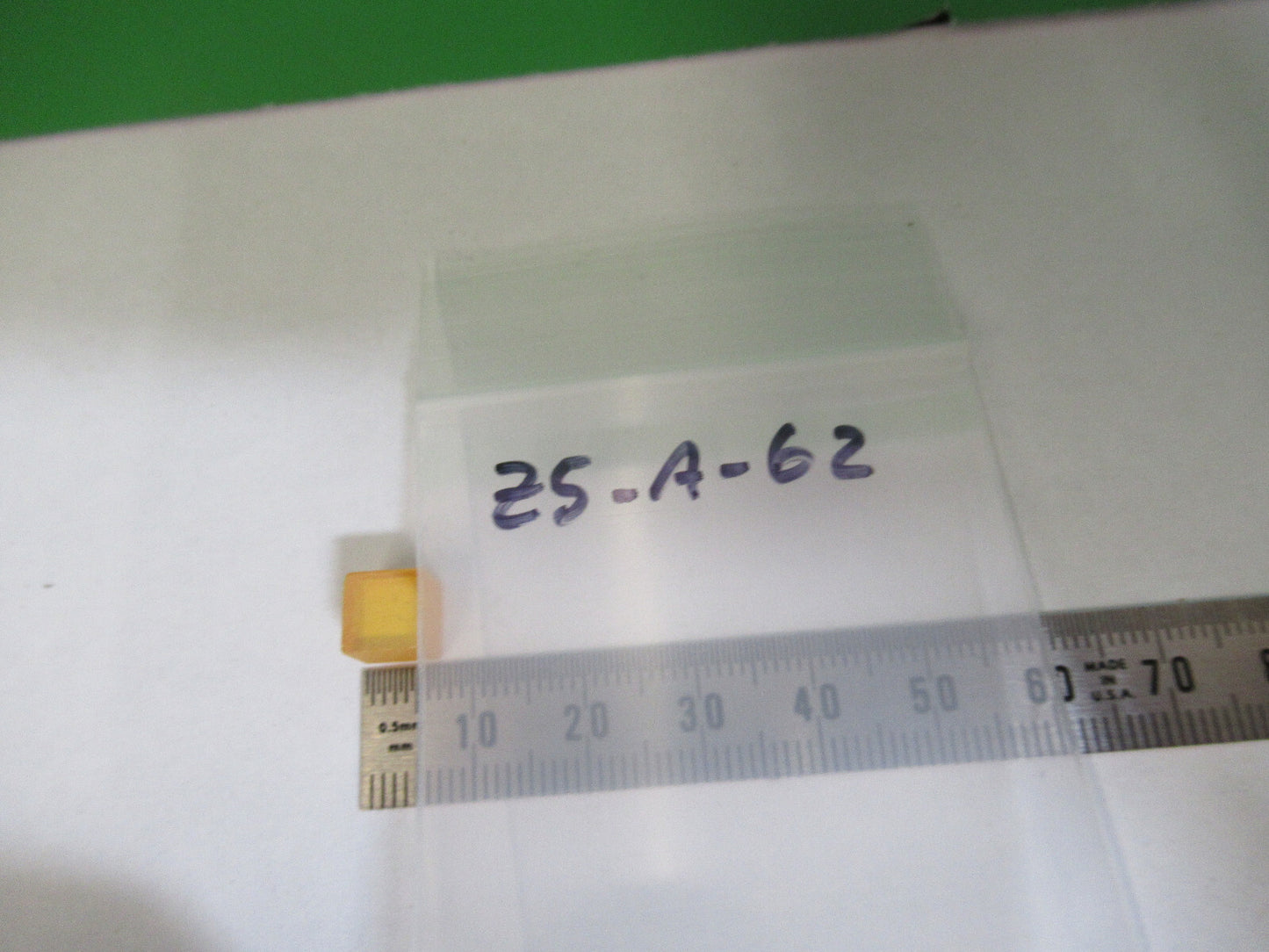 IR OPTICAL INFRARED OPTICS ZnSe CUBE LENS LASER OPTICS AS IS #Z5-A-62