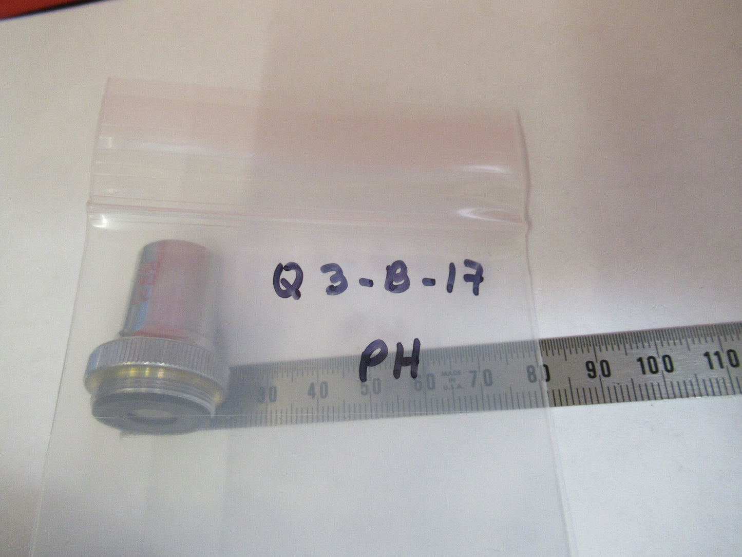 UNITRON JAPAN PHASE OBJECTIVE 10X D.M. PH MICROSCOPE PART AS PICTURED &Q3-B-17