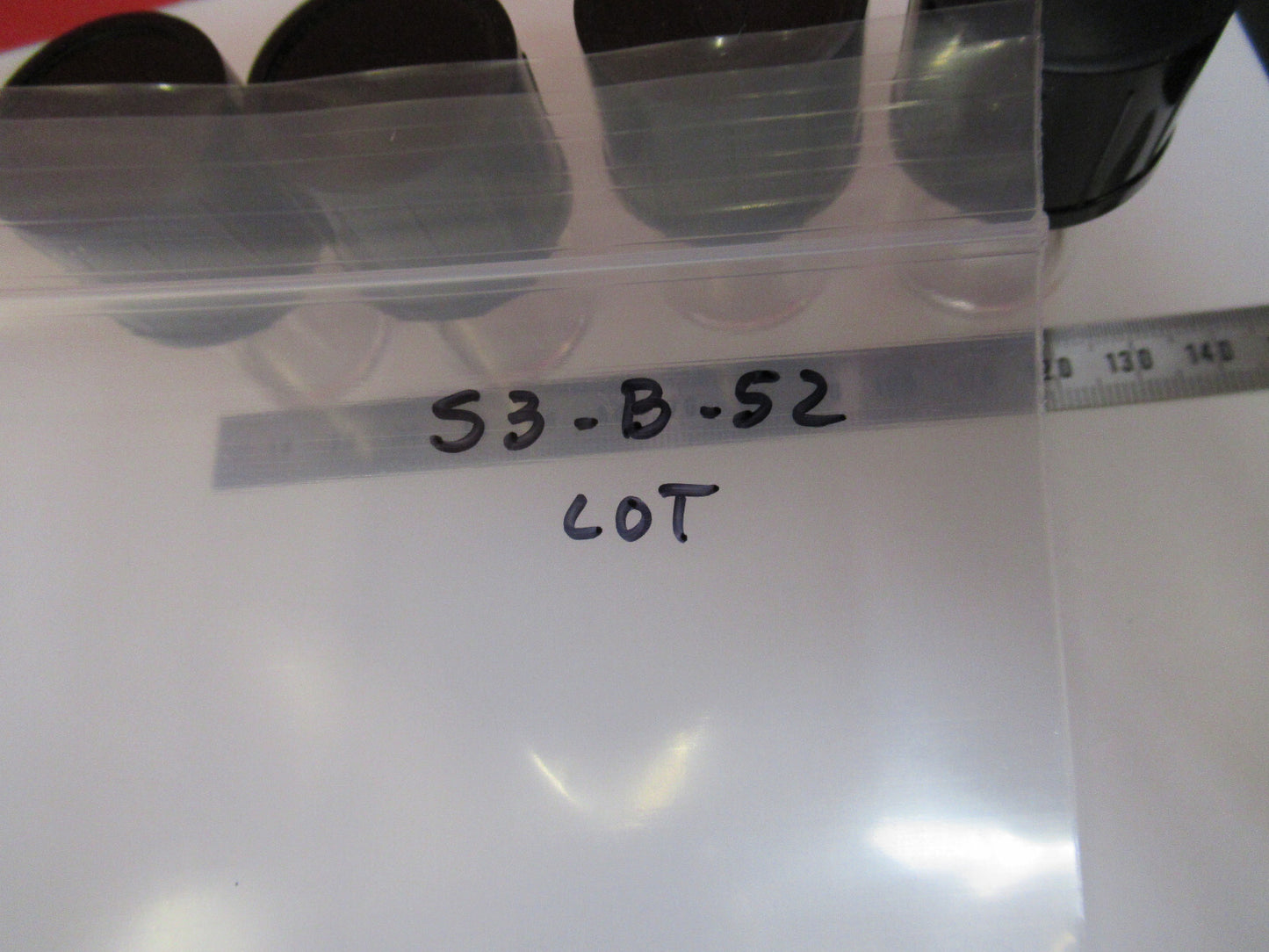 LOT EMPTY PLASTIC OBJECTIVE CANISTER OLYMPUS MICROSCOPE PART AS Pictured S8-B-52
