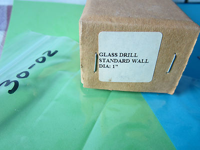 OPTISCHES WERKZEUG GLAS DIAMANTBOHRER 1" DURCHMESSER HERGESTELLT IN ENGLAND OPTICS BIN#30-02