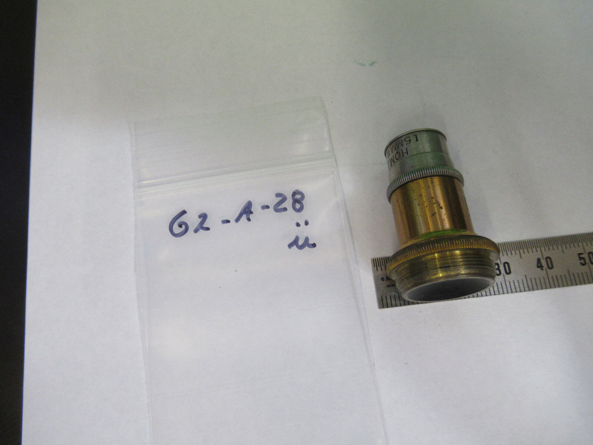 Antique Brass Spencer Lens Co. Objective Rare 109X Microscope Part