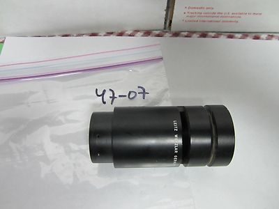 MICROSCOPE PART TUBUS + LENS LEITZ WETZLAR GERMANY BIN#47-07