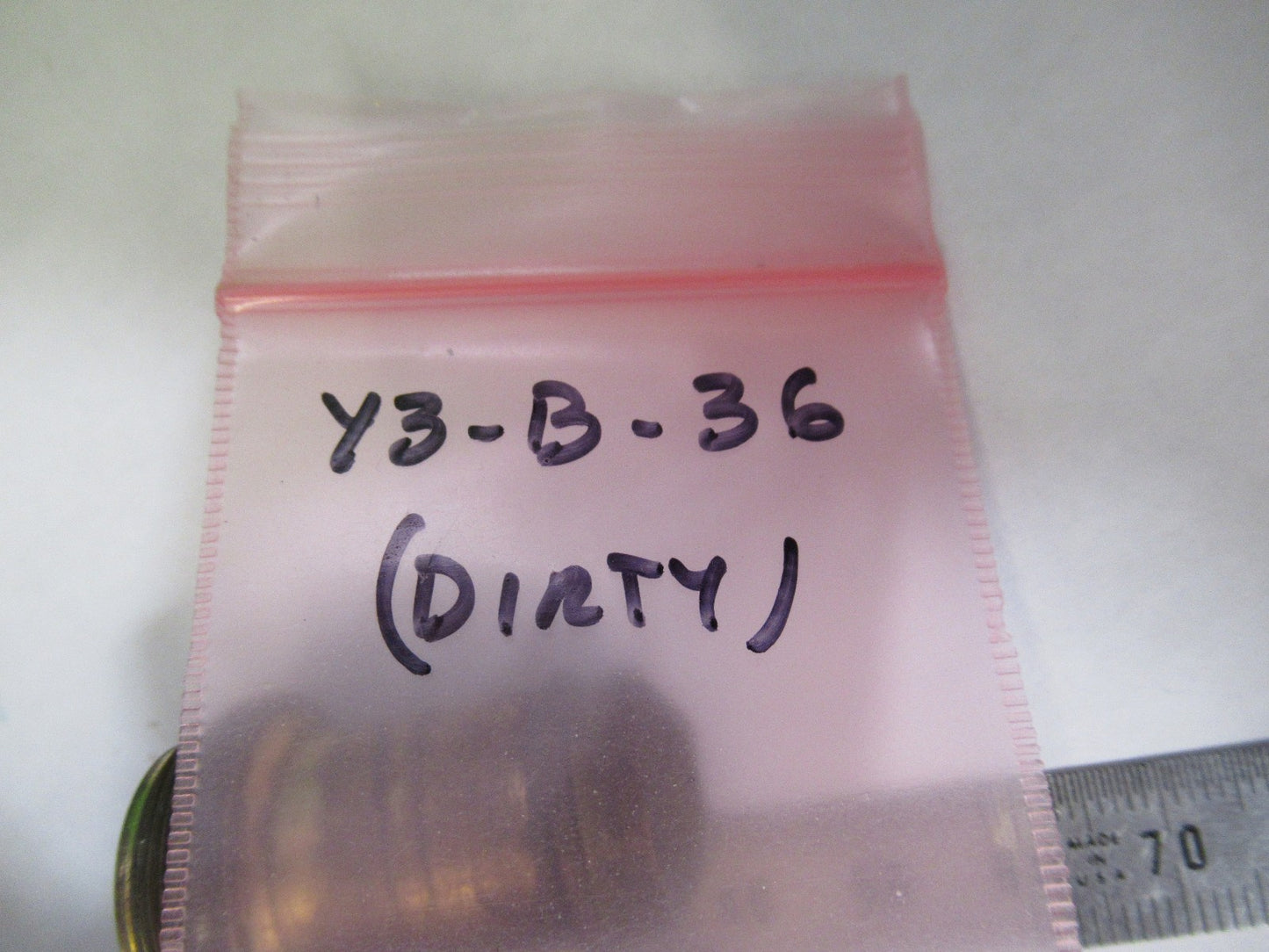 ERNST LEITZ "3" GERMANY OBJECTIVE OPTICS MICROSCOPE PART AS PICTURED Y3-B-36