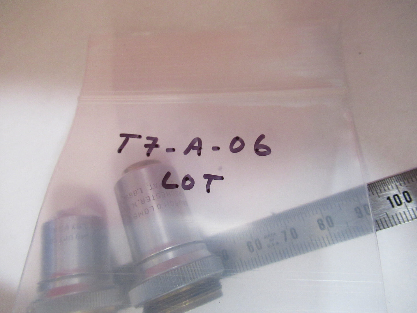 LOT BAUSCH LOMB OBJECTIVES 10X 43X OPTICS MICROSCOPE PART AS PICTURED T7-A-06