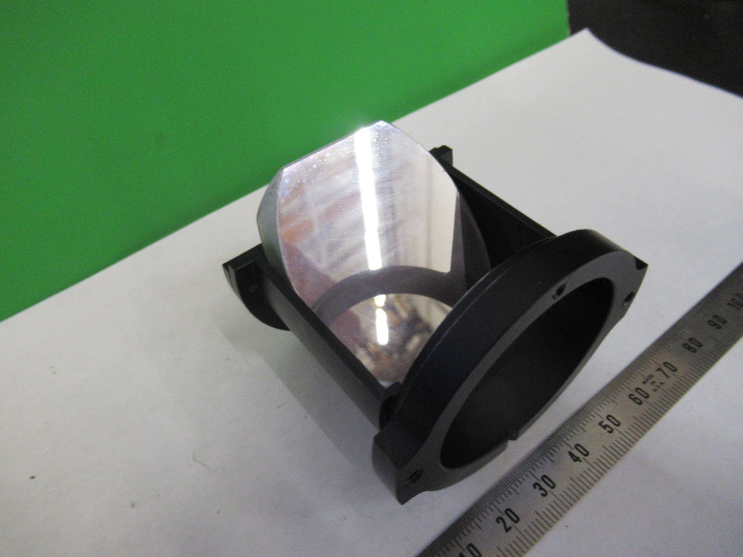 AUS JENA GERMANY MIRROR ASSEMBLY OPTICS MICROSCOPE PART AS PICTURED T2-A-68
