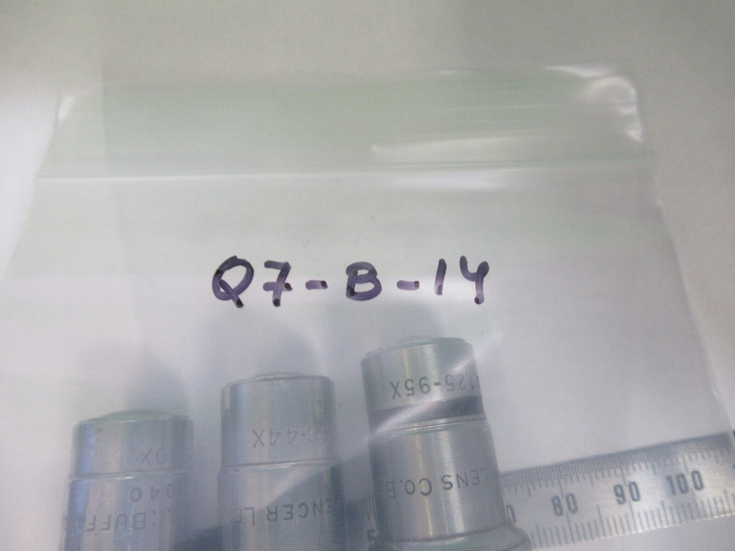 LOT OBJECTIVES SPENCER AO LENS OPTICS MICROSCOPE PART AS PICTURED Q7-B-14