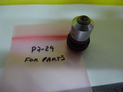FOR PARTS MICROSCOPE OBJECTIVE OLYMPUS M10 OPTICS AS IS BIN#P7-29
