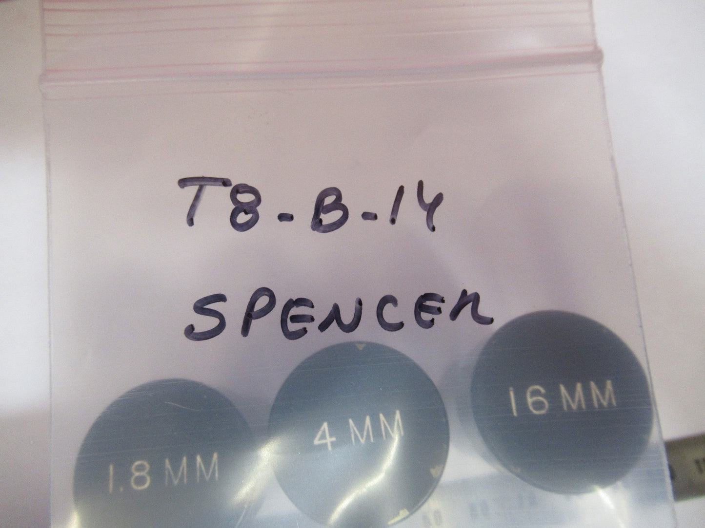 VINTAGE SPENCER LOT EMPTY OBJECTIVE CANS BRASS MICROSCOPE PARTAS PICTURE T8-B-14