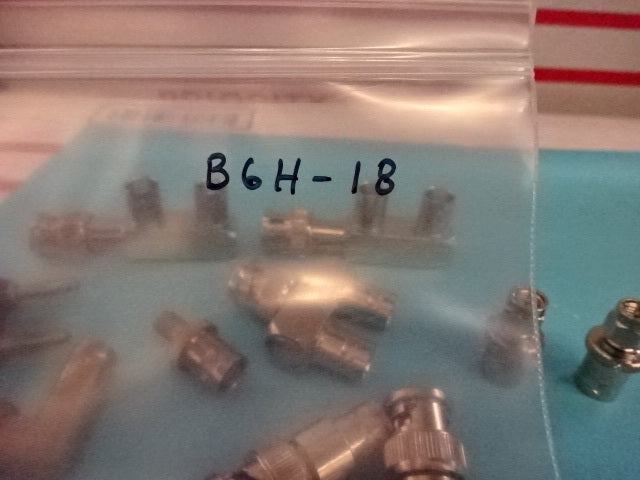 LOT BNC CONNECTOR ADAPTERS RF MICROWAVE FREQUENCY AS PICTURED AS IS #B6H-18