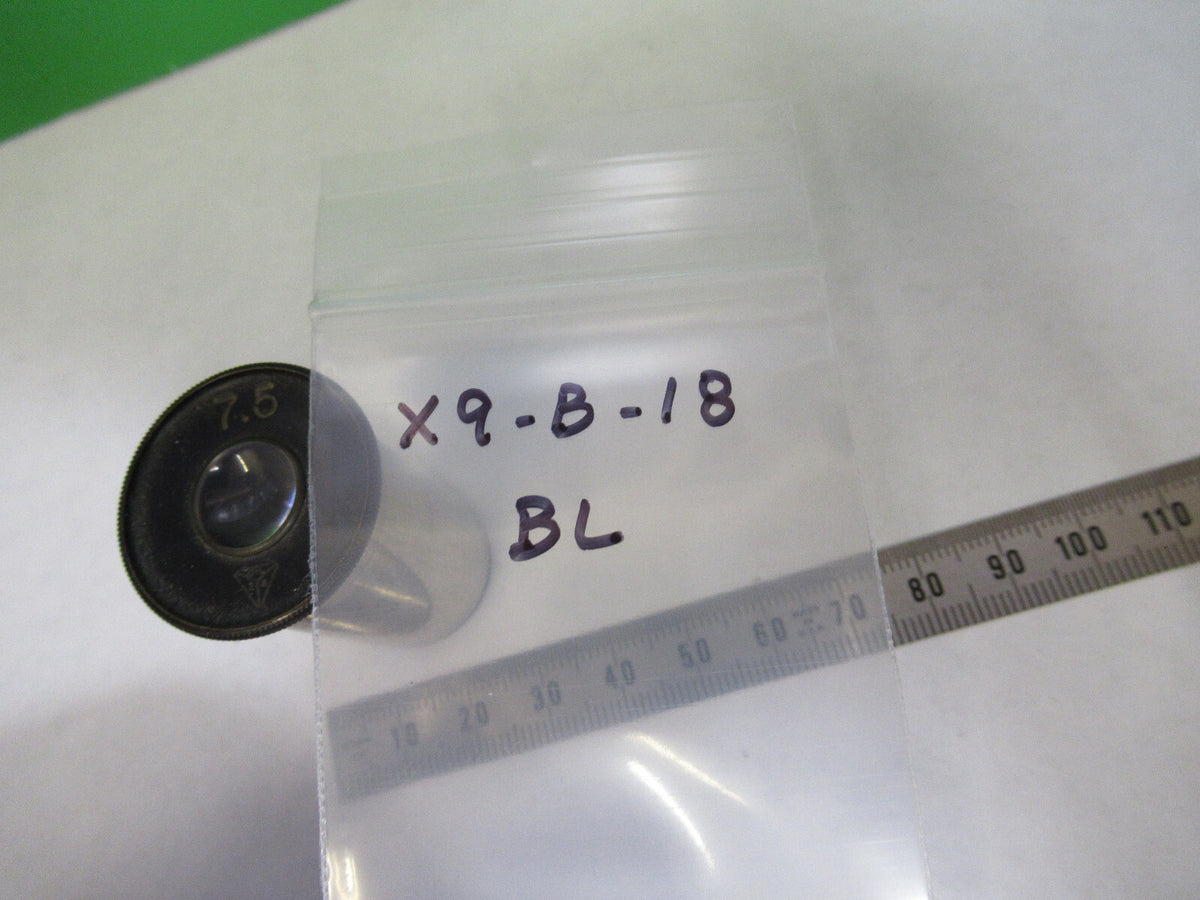 ANTIQUE BAUSCH LOMB 7.5X EYEPIECE OCULAR MICROSCOPE PART AS PICTURED X9-B-18