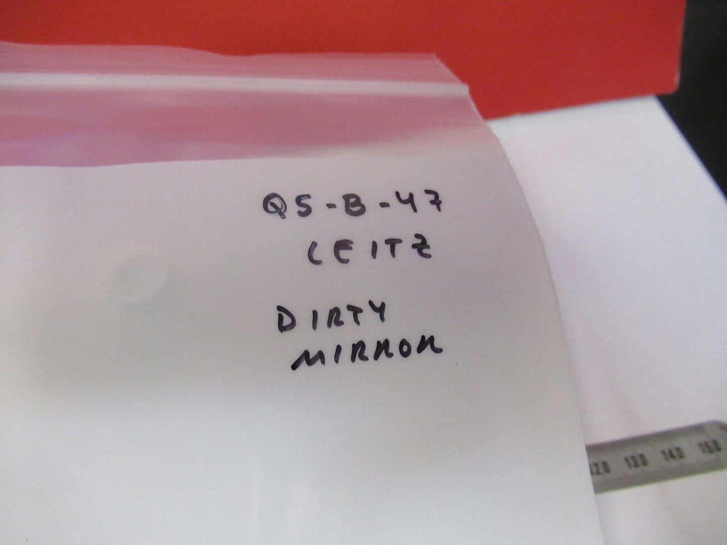 LEITZ BRIGHTFIELD MIRROR ASSEMBLY MICROSCOPE PART AS PICTURED Q5-B-47